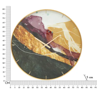 ZEGAR GLASS MITY Ø 80X5 cm